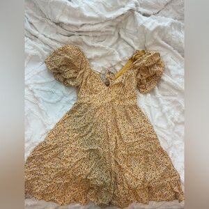 Shop Neighbor yellow floral dress size small